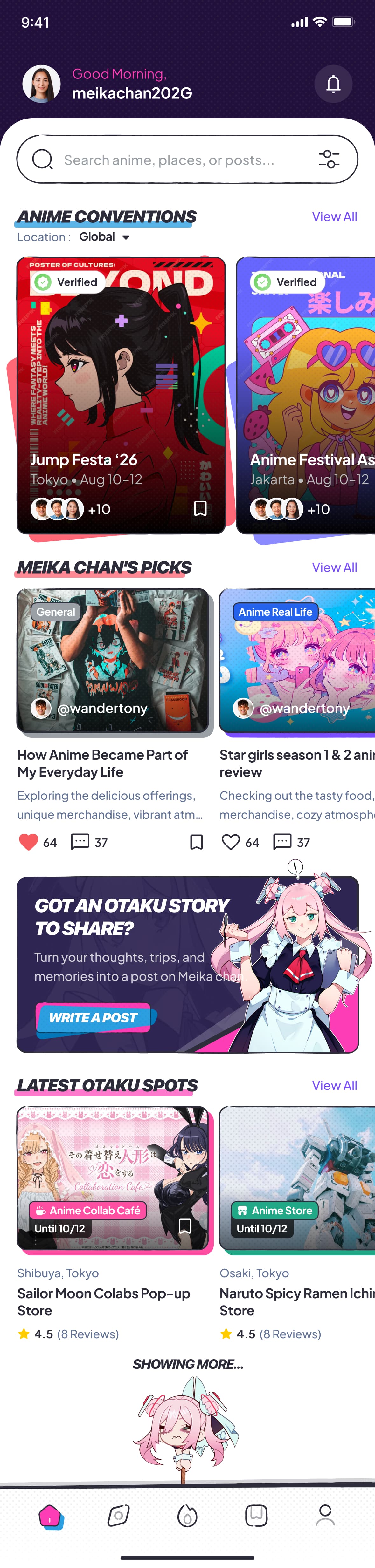 Meika-chan home feed