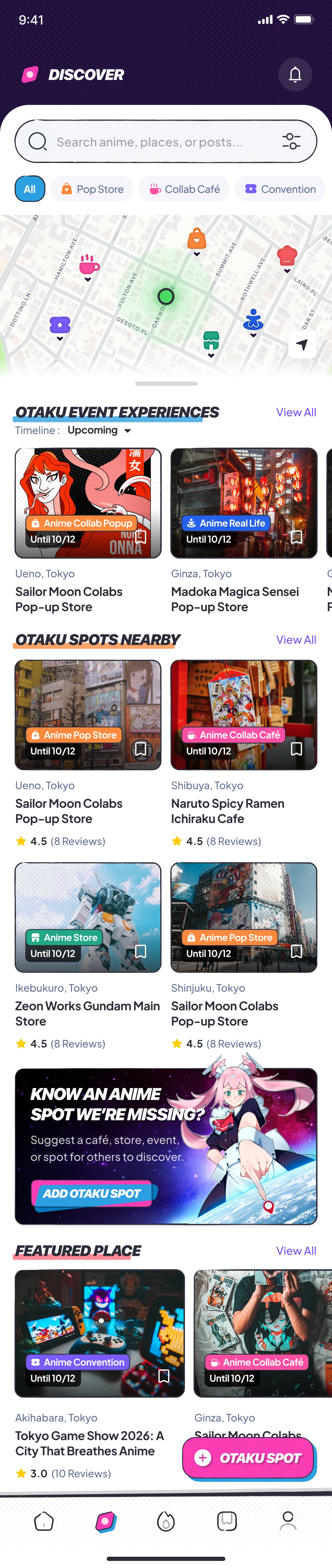 Meika-chan discover map